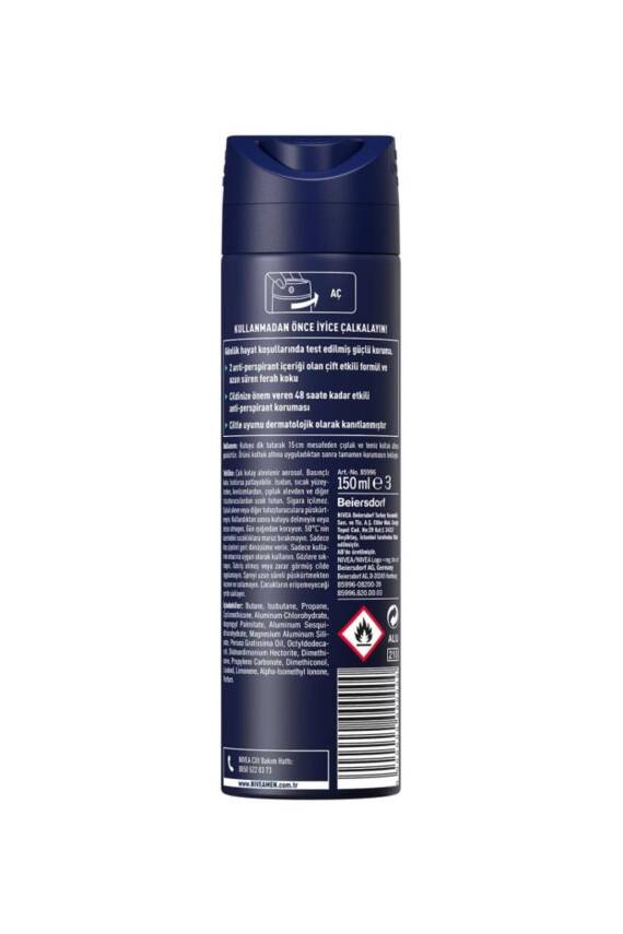 Nivea Men Erkek Sprey Deodorant Dry Fresh 150ml, 72 Saat Anti-perspirant Koruma, Ekstra Kuruluk - 6