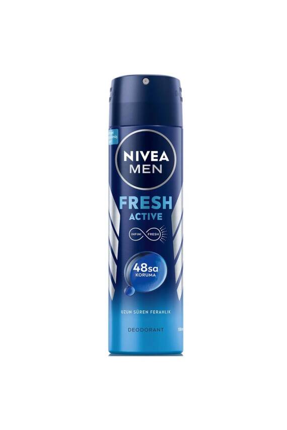 Nivea Men Fresh Active Erkek Deodorant Sprey 150 ml - 1