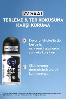 Nivea Men Invisible Black White Power Roll On 50ml - 4