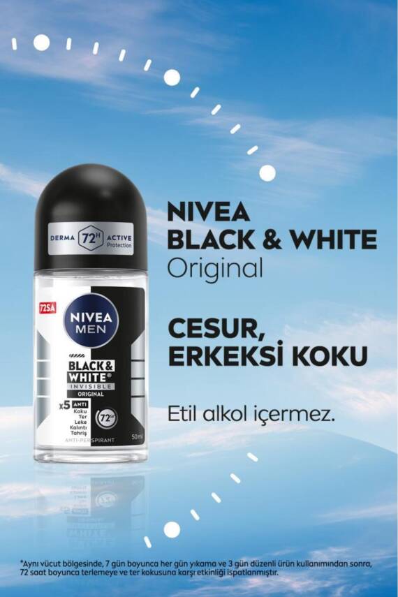 Nivea Men Invisible Black White Power Roll On 50ml - 6