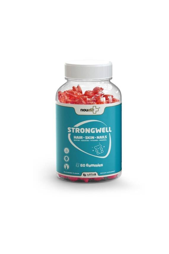 Nouplus Strongwell Saç Ve Tırnak Vitamini 60 Gummies - 1