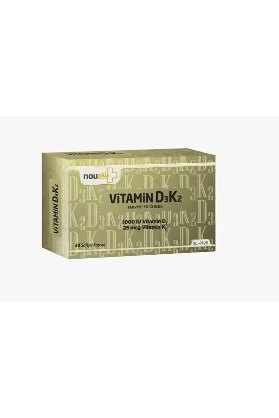 Nouplus Vitamin D3k2 30 Softjel Kapsül - 1