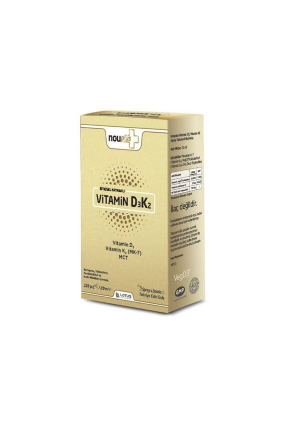 Nouplus Vitamin D3k2 Sprey Damla 20 ml - 1
