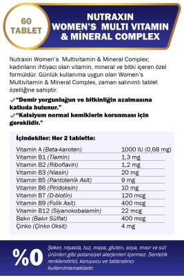 Nutraxin 2'li Multivitamin Kadın, Multivitamin & Mineral Complex - 2