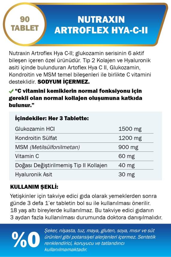Nutraxin Artroflex Hya C-ıı 90 Tablet - 2
