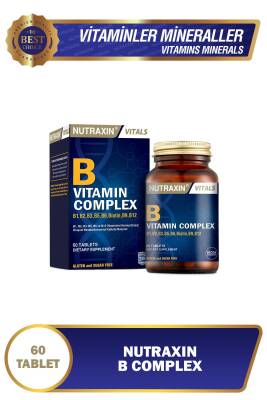 Nutraxin B Complex Vitamin 60 Tablet B1, B2, B3, B5, B6, B12 - Nutraxin