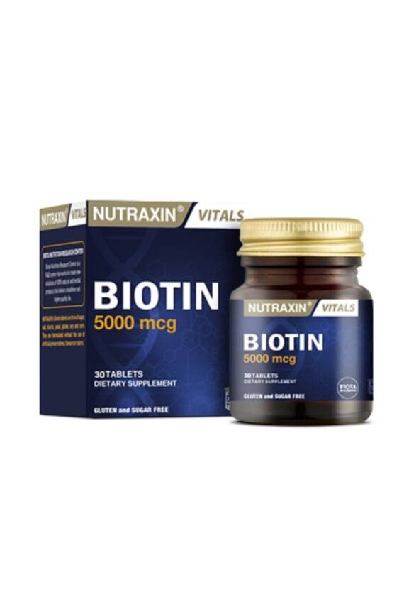 Nutraxin Biotin 5000 Mcg 30 Tablet - 1