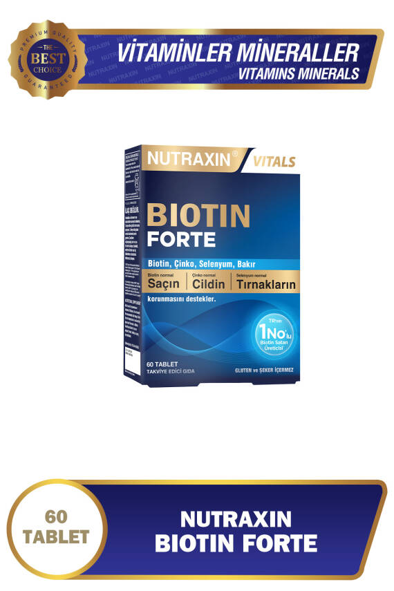 Nutraxin Biotin Forte 5000 Mcg 60 Tablet - 1