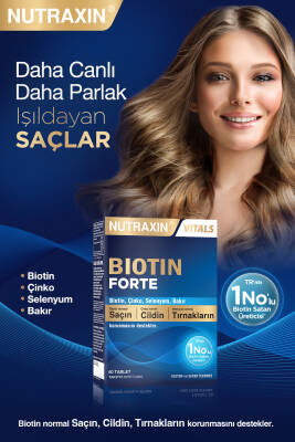 Nutraxin Biotin Forte 5000 Mcg 60 Tablet - 2