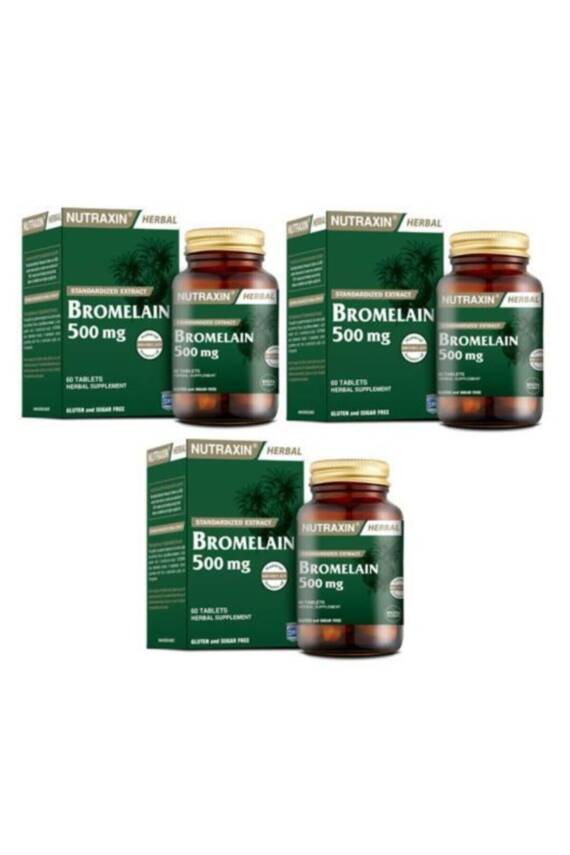 Nutraxin Bromelain 60 Kapsül X 3 - 1