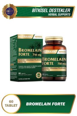 Nutraxin Bromelain Forte 750 Mg 60 Tablet - Probiyotik Chrom Yeşilçay - Nutraxin