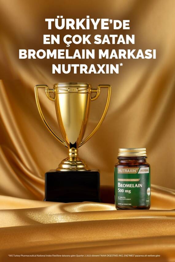 Nutraxin Bromelain Forte 750 Mg 60 Tablet - Probiyotik Chrom Yeşilçay - 3
