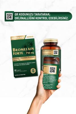 Nutraxin Bromelain Forte 750 Mg 60 Tablet - Probiyotik Chrom Yeşilçay - 4
