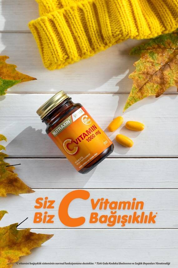 Nutraxin C Vitamin 1000 Mg - C Vitamini Deposu Zaman Salınımlı 30 Tablet - 2