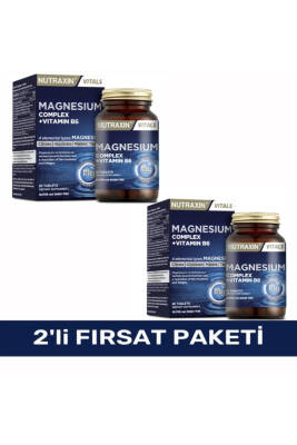Nutraxin Magnezyum Complex 60 Tablet 125 Mg x 2 adet - Nutraxin