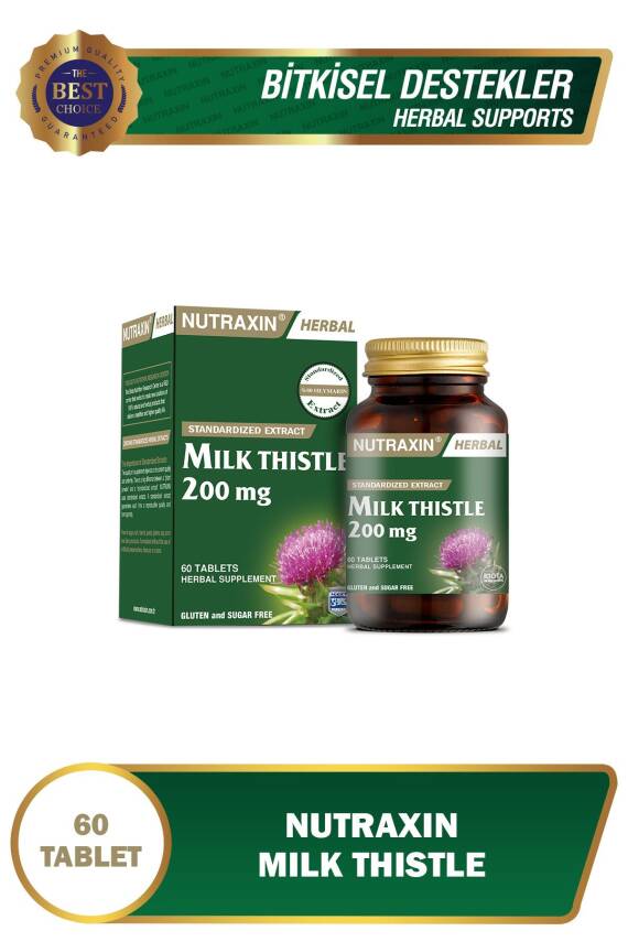 Nutraxin Milk Thistle 200 Mg 60 Tablet - 1