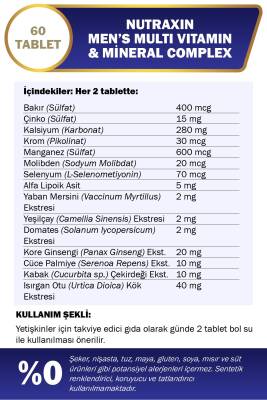 Nutraxin Multivitamin Mineral Complex Men's 2. % 50 İndirimli Avantaj Paketi - 2