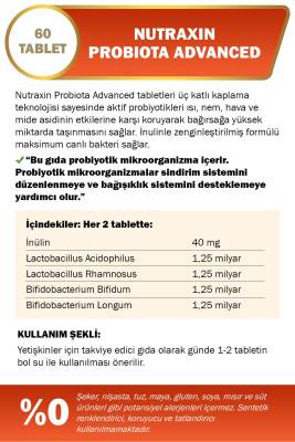 Nutraxin Probiota Advanced 60 Tablet - 2