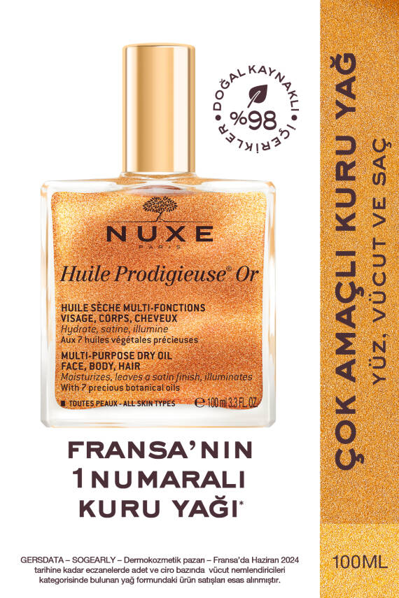 Nuxe Huile Prodigieuse Or Çok Amaçlı Kuru Yağ 100 ml - 1