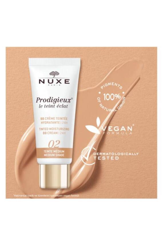 Nuxe Prodigieux BB Cream Tinted Moisturizing 30 ml - 02 Medium Shade - 4