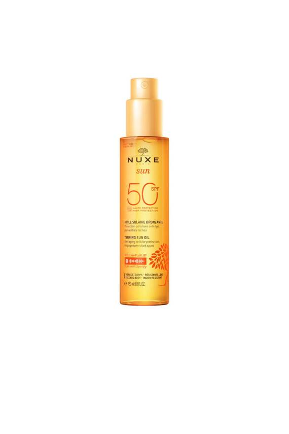 Nuxe Sun Huile Solaire Bronzlaştırıcı Yüz ve Vücut Yağı SPF50 150 ml - 1