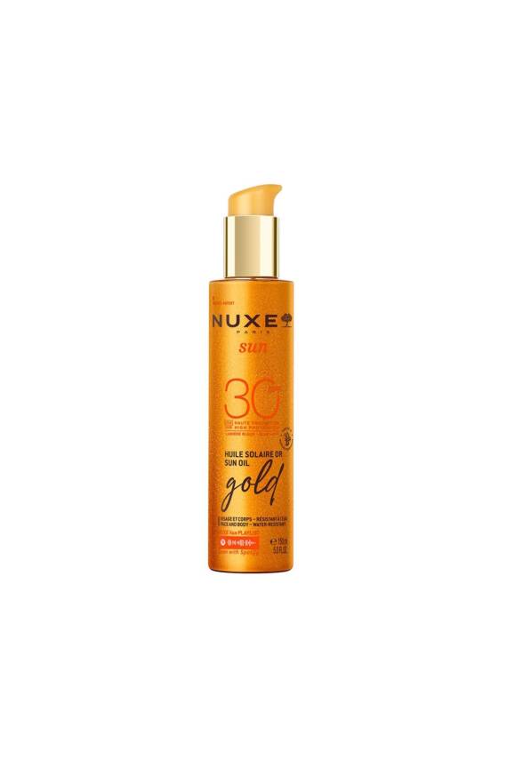 Nuxe Sun SPF30 Altın Parıltılı Güneş Yağı 150 ml - 1
