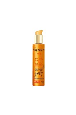 Nuxe Sun SPF50 Gold Altın Parıltılı Güneş Yağı 150 ml - Nuxe