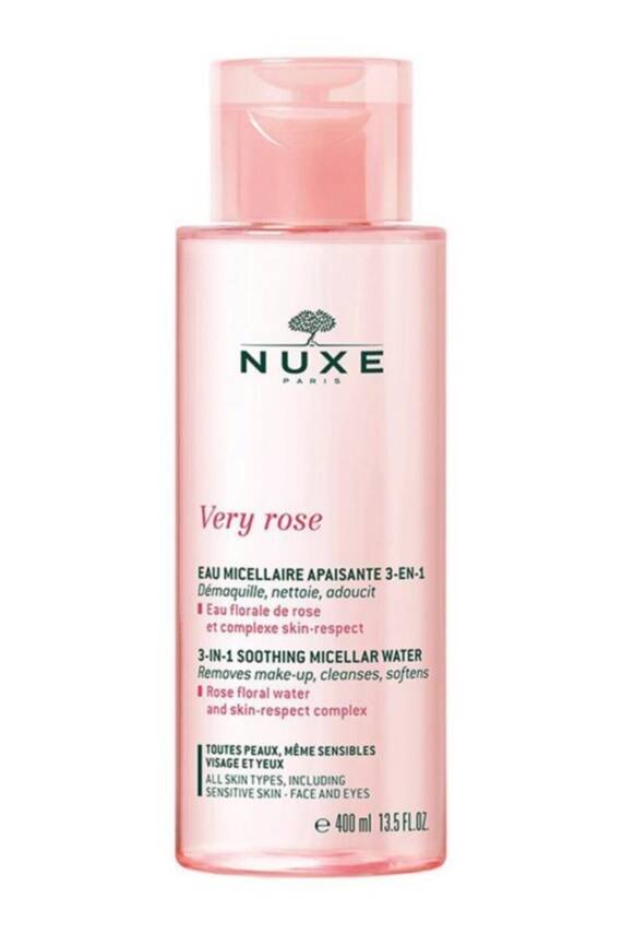 Nuxe Very Rose Temizleme Suyu 400 ml - Tüm Cilt Tipleri - 1