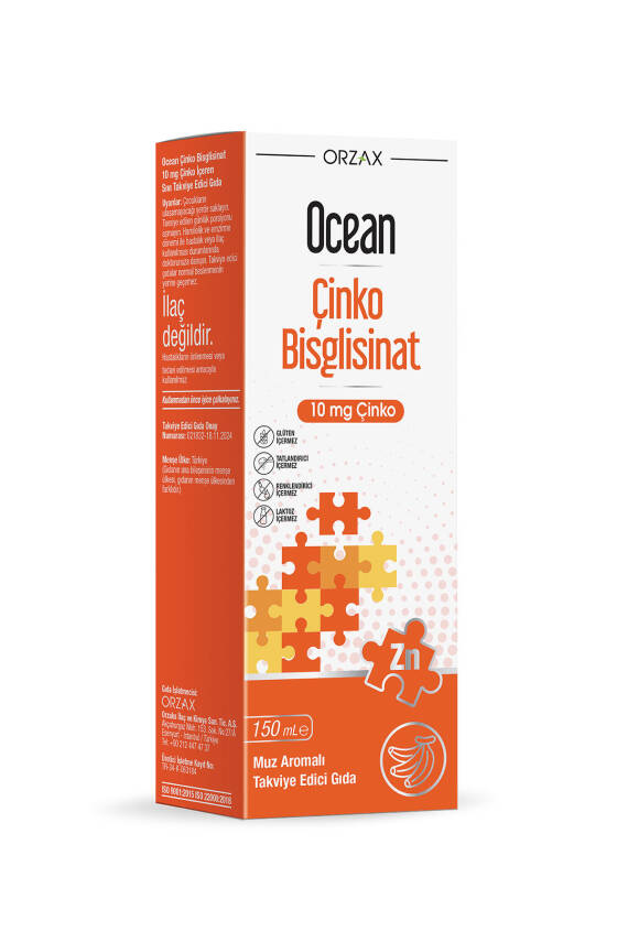 Ocean Çinko Bisglisinat 150 ml Muz Aromalı - 1