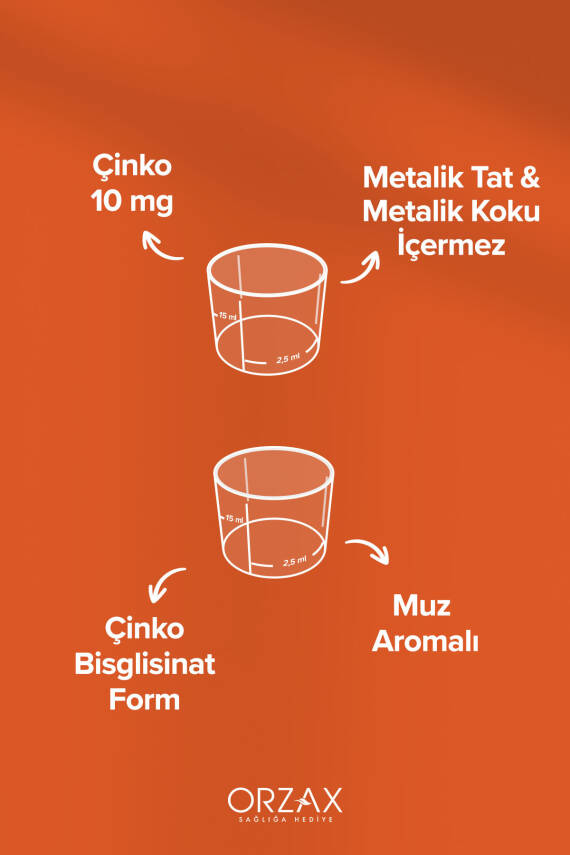 Ocean Çinko Bisglisinat 150 ml Muz Aromalı - 3