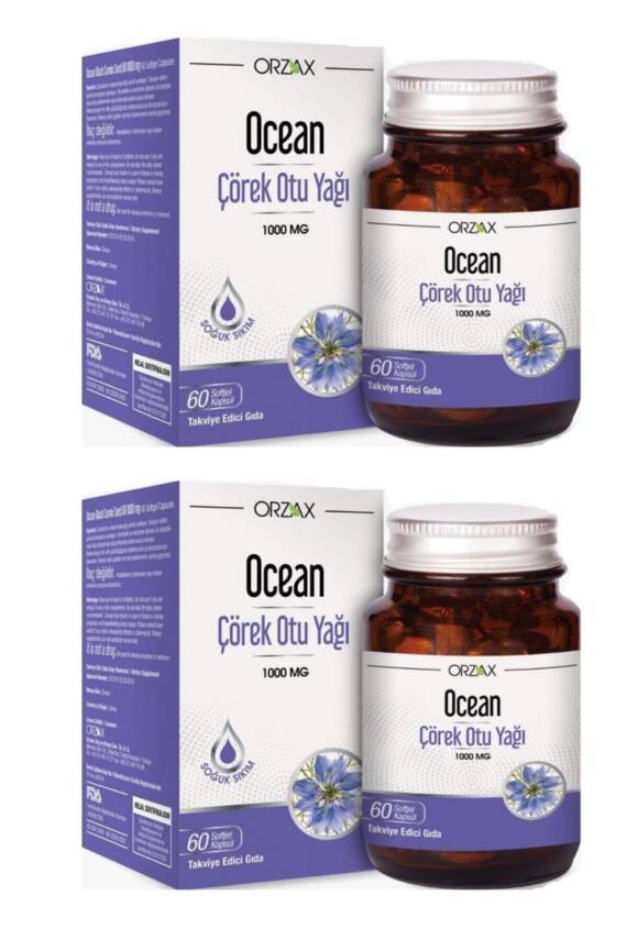Ocean Çörek Otu Yağı 1000 mg 60 Kapsül 2 Adet - 1