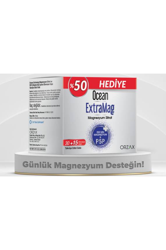 Ocean ExtraMag Magnezyum Sitrat 30+15 Saşe - 1