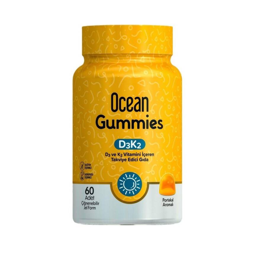 Ocean Gummies D3K2 60 Çiğnenebilir Jel Form - 1