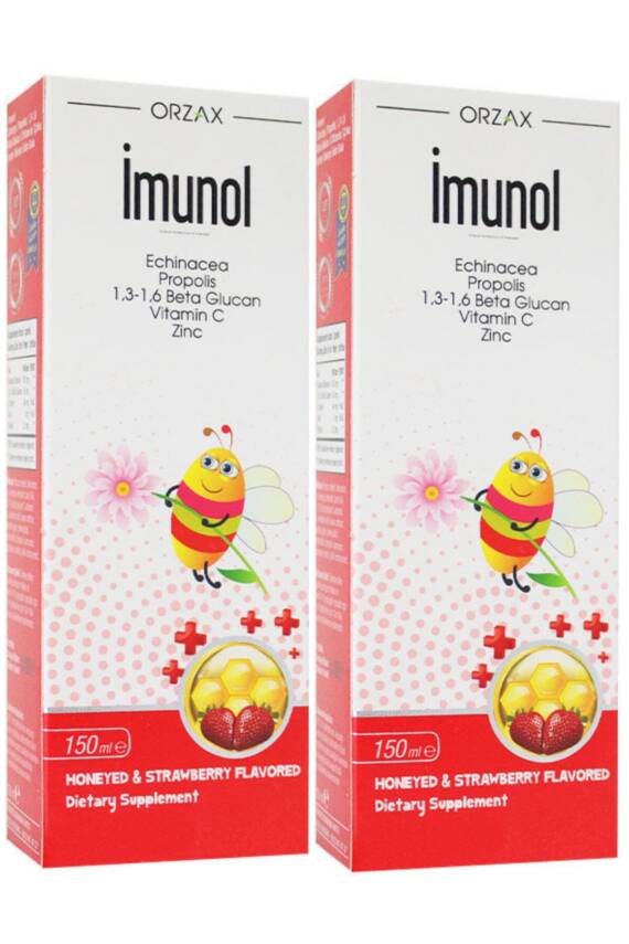 Ocean Imunol Şurup Ballı-çilek Aromalı 150ml - 2 Adet - 1
