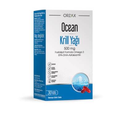 Ocean Krill Oil 500 Mg 30 Kapsül - Orzax