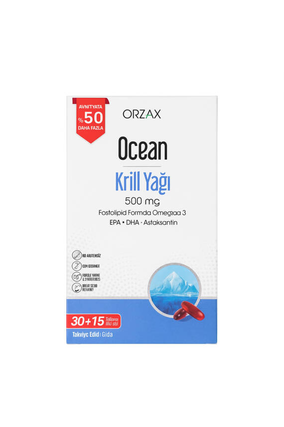 Ocean Krill Oil 500mg 30+15 Kapsül - 1
