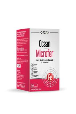 Ocean Microfer Demir ve C Vitamini 60 Kapsül - Orzax