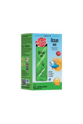 Ocean Multi Balık Yağı Şurup Ballı Portakal Aromalı 150 ml + Matara Hediyeli - Orzax