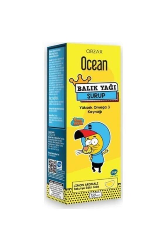 Ocean Omega3 Limon Aromalı Balık Yağı Şurup 150 ml - 1