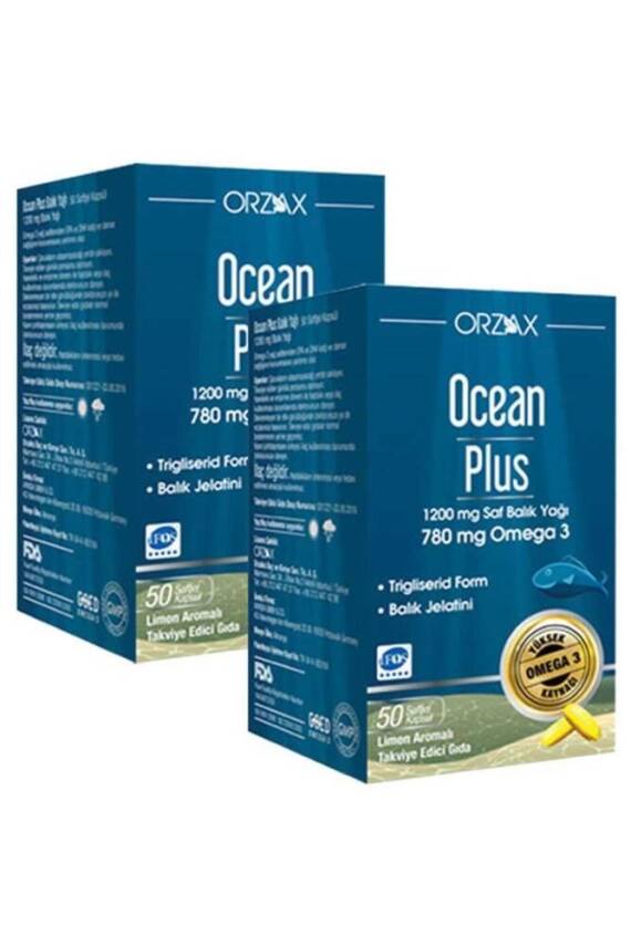 Ocean Plus 1200 Mg Omega3 Balık Yağı 50 Kapsül 2 Adet - 1