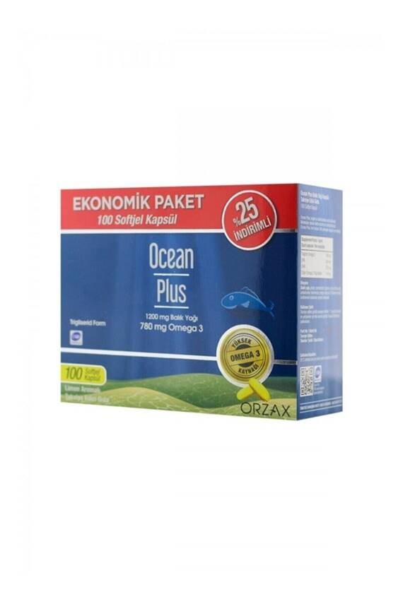 Ocean Plus Omega 3 1200 Mg 100 Kapsül | Ekonomik Paket - 1