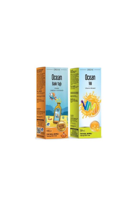 Ocean Portakallı Balık Yağı 150ml Vm 2'li Set - 1