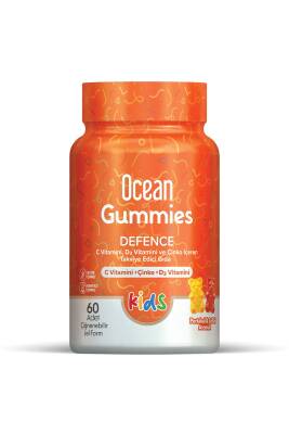 Ocean Gummies Defence C Vitamini , D3 Vitamini Ve Çinko Içeren Takviye Edici Gıda 60 Jel Table - 1