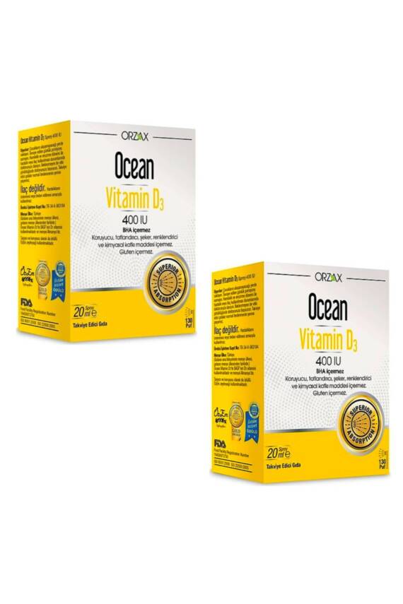 Ocean Vitamin D3 400 Iu Sprey 20ml 2 Adet - 1