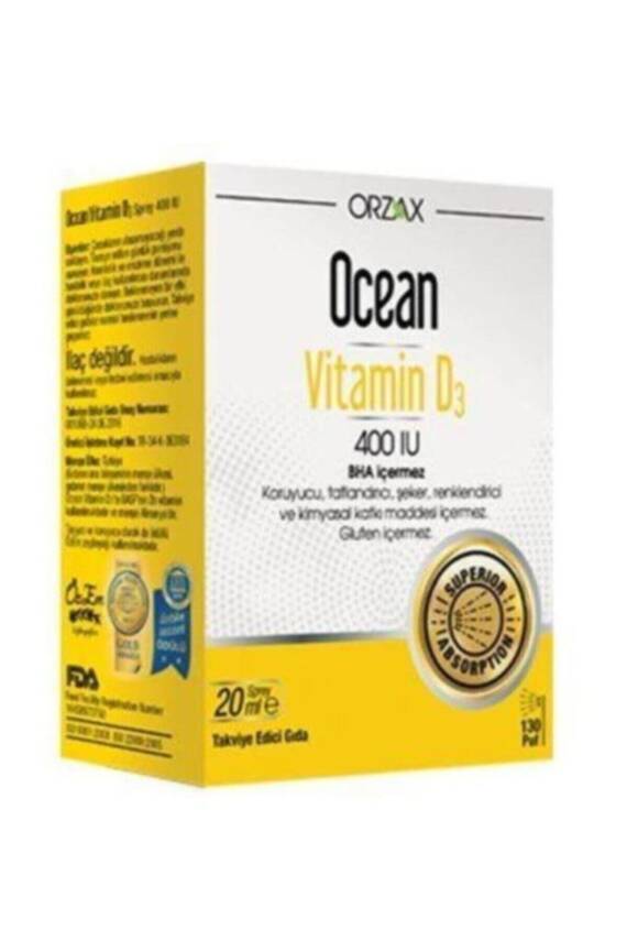 Ocean Vitamin D3 400 IU Sprey 20ml - 1