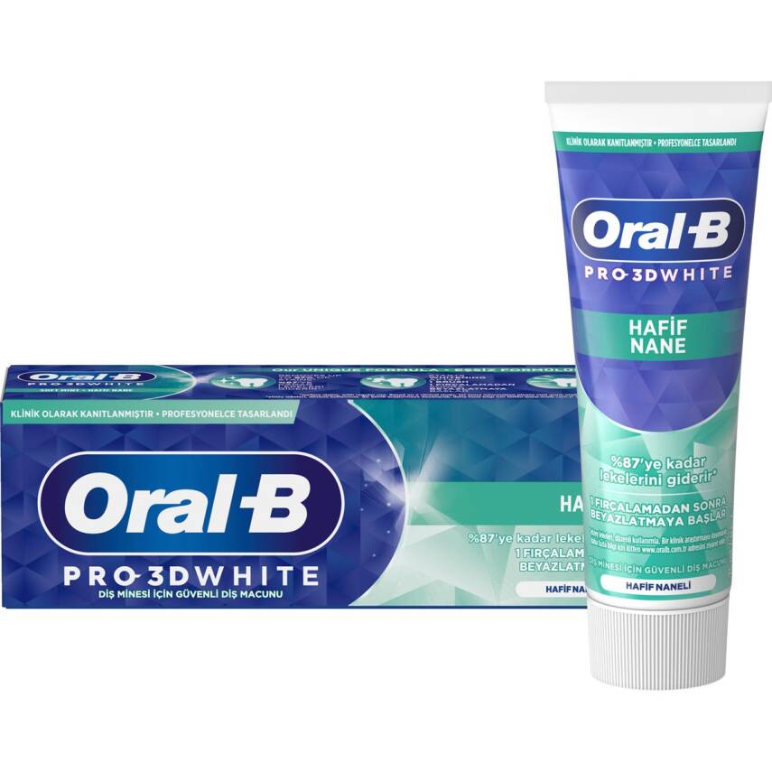 Oral-B Pro 3d White Hafif Nane Diş Macunu 75 Ml - 2