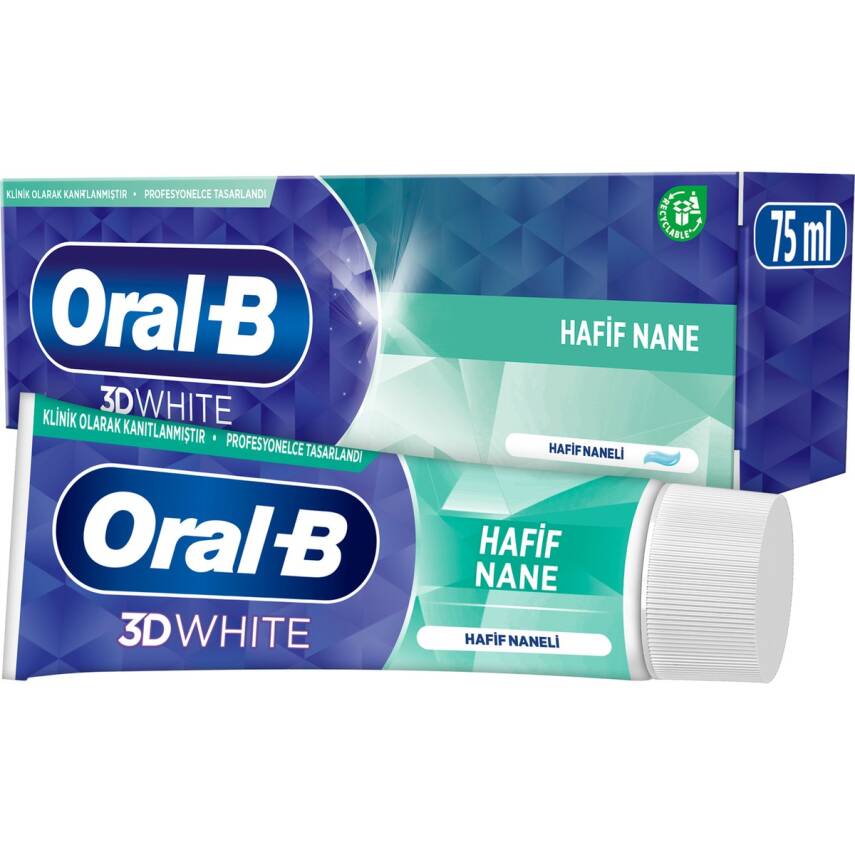 Oral-B Pro 3d White Hafif Nane Diş Macunu 75 Ml - 1