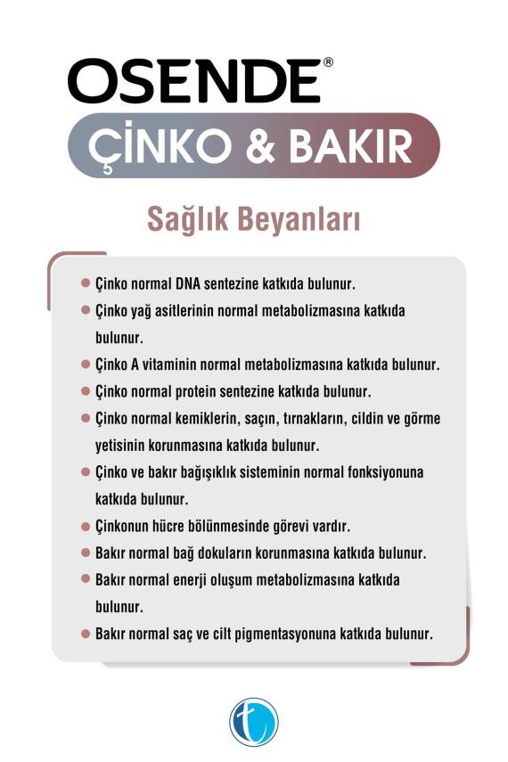 Osende Çinko Bakır 60 Bitkisel Kapsül Çinko Pikolinat - 5