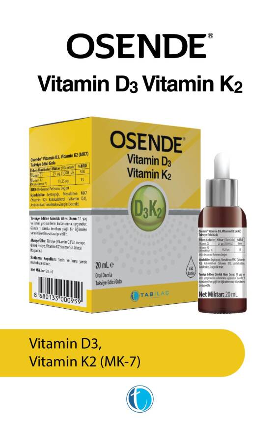 Osende D3K2 Damla 20 ml - 2