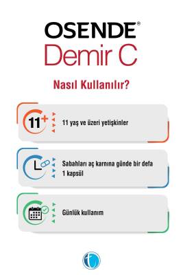 Osende Demir C 60 Bitkisel Kapsül Demir Bisglisinat - 3